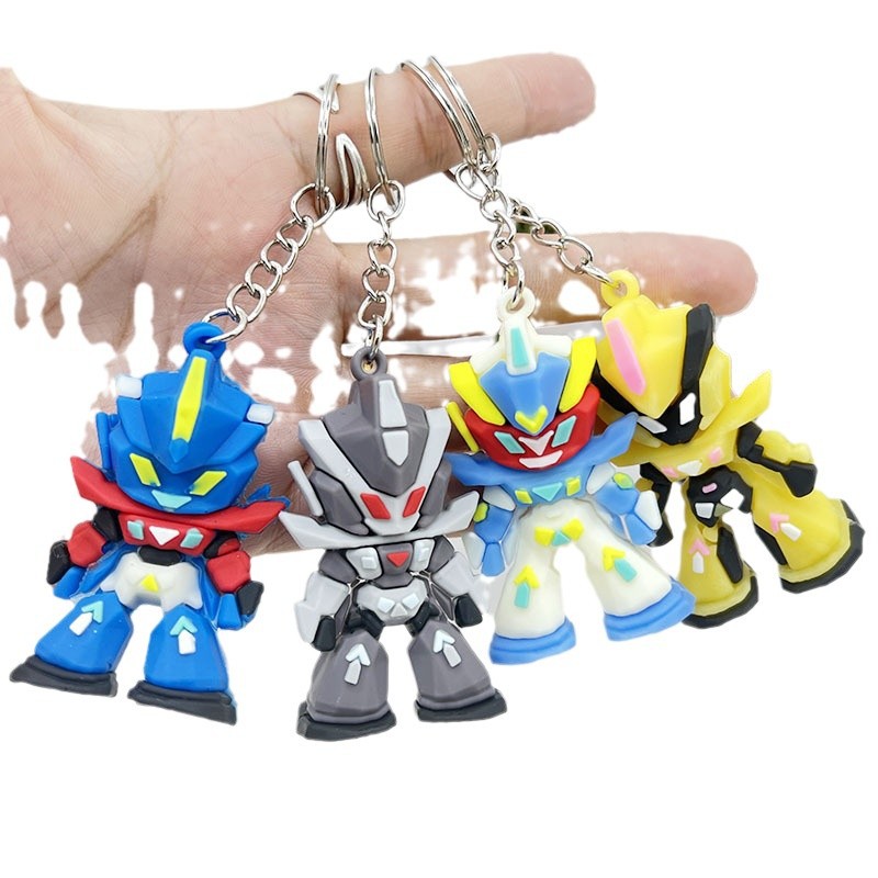 Men Accessories Bag - Силиконовый брелок Gundam, миниатюрная фигурка мобильного