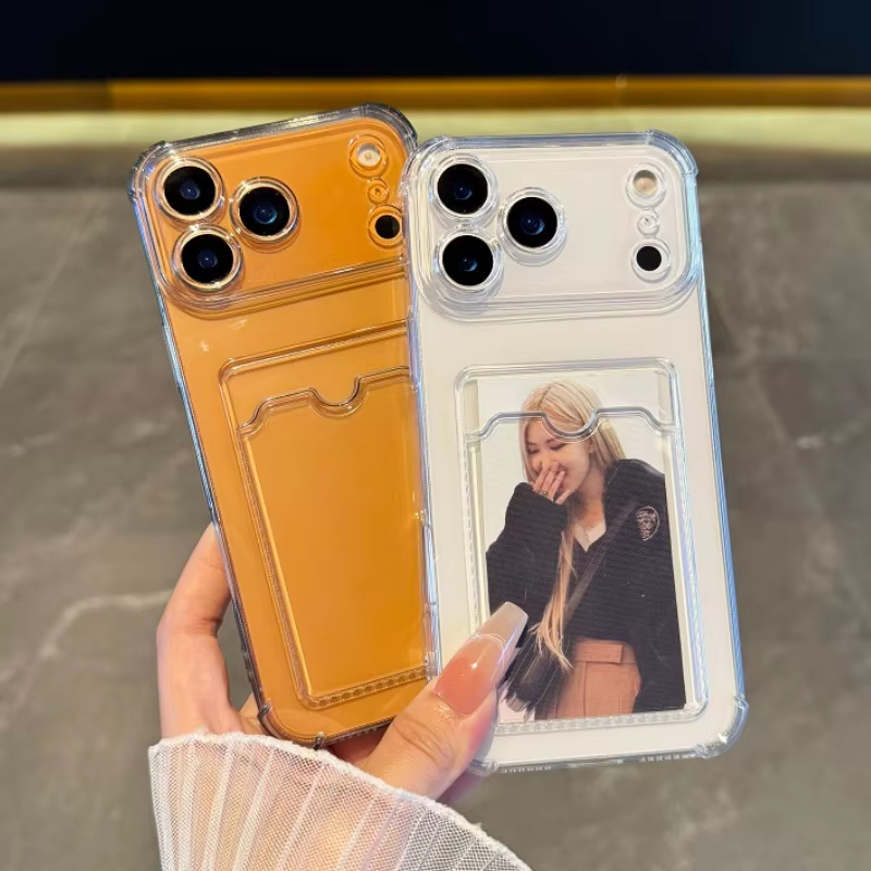 Phone Wallet Combo - Прозрачный чехол-держатель для карт для iPhone