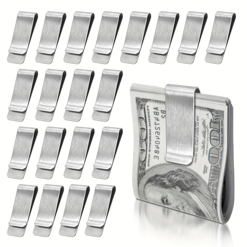 Money Clip Slim - 20 шт. тонких мужских кошельков из