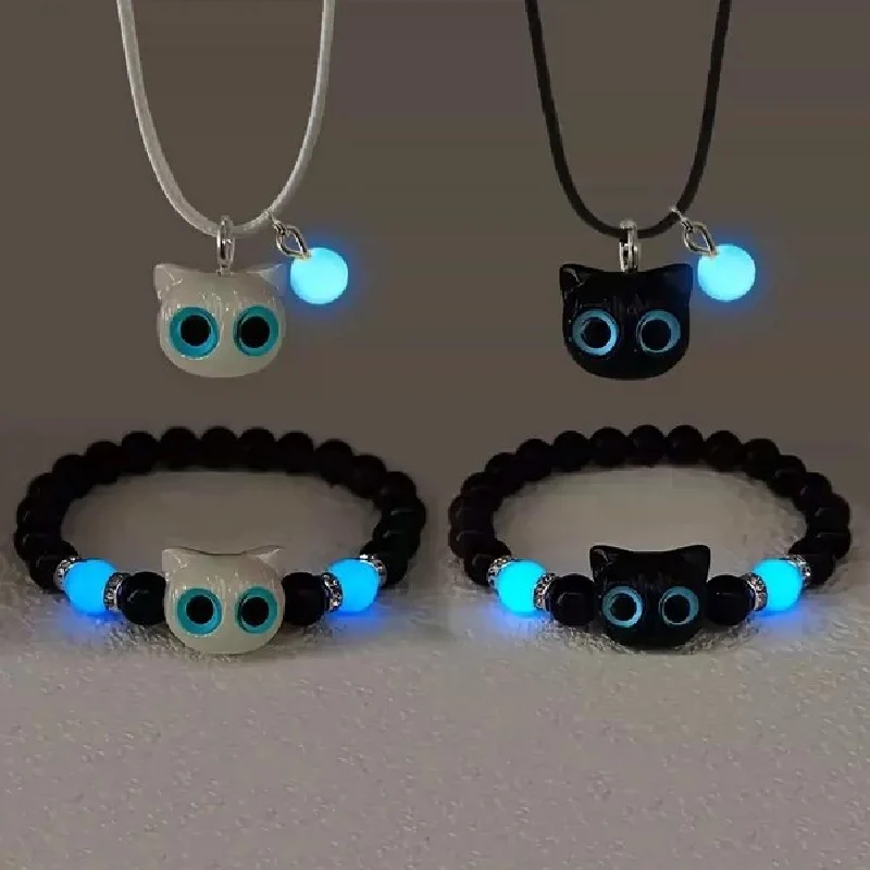 Men Accessories Wrist - Светящиеся парные браслеты и ожерелья для