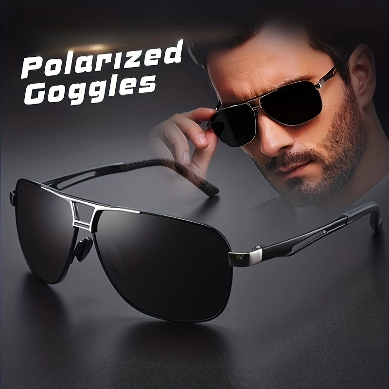 Sunglasses Polarized Men - Модные металлические солнцезащитные очки для мужчин,