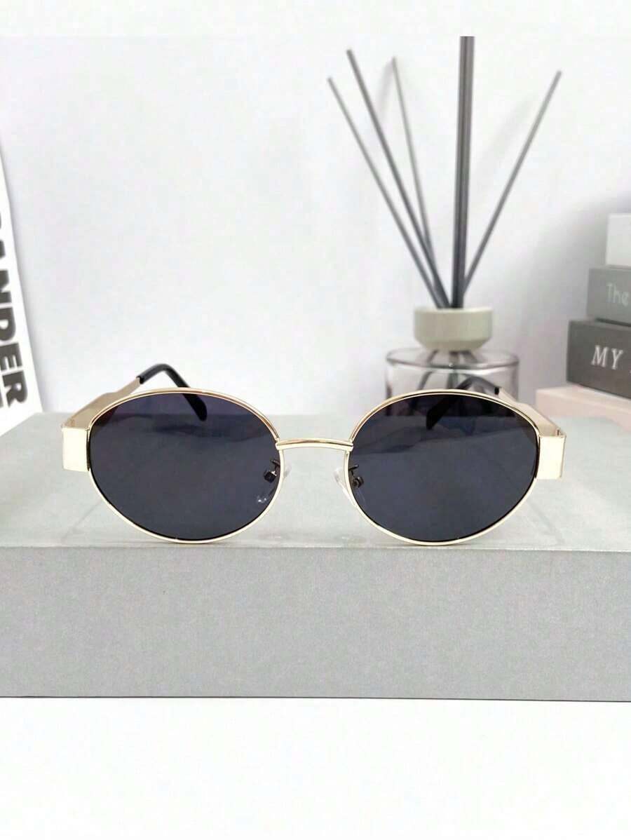Sunglasses Polarized Men - Новые ретро-очки премиум-класса с металлической овальной