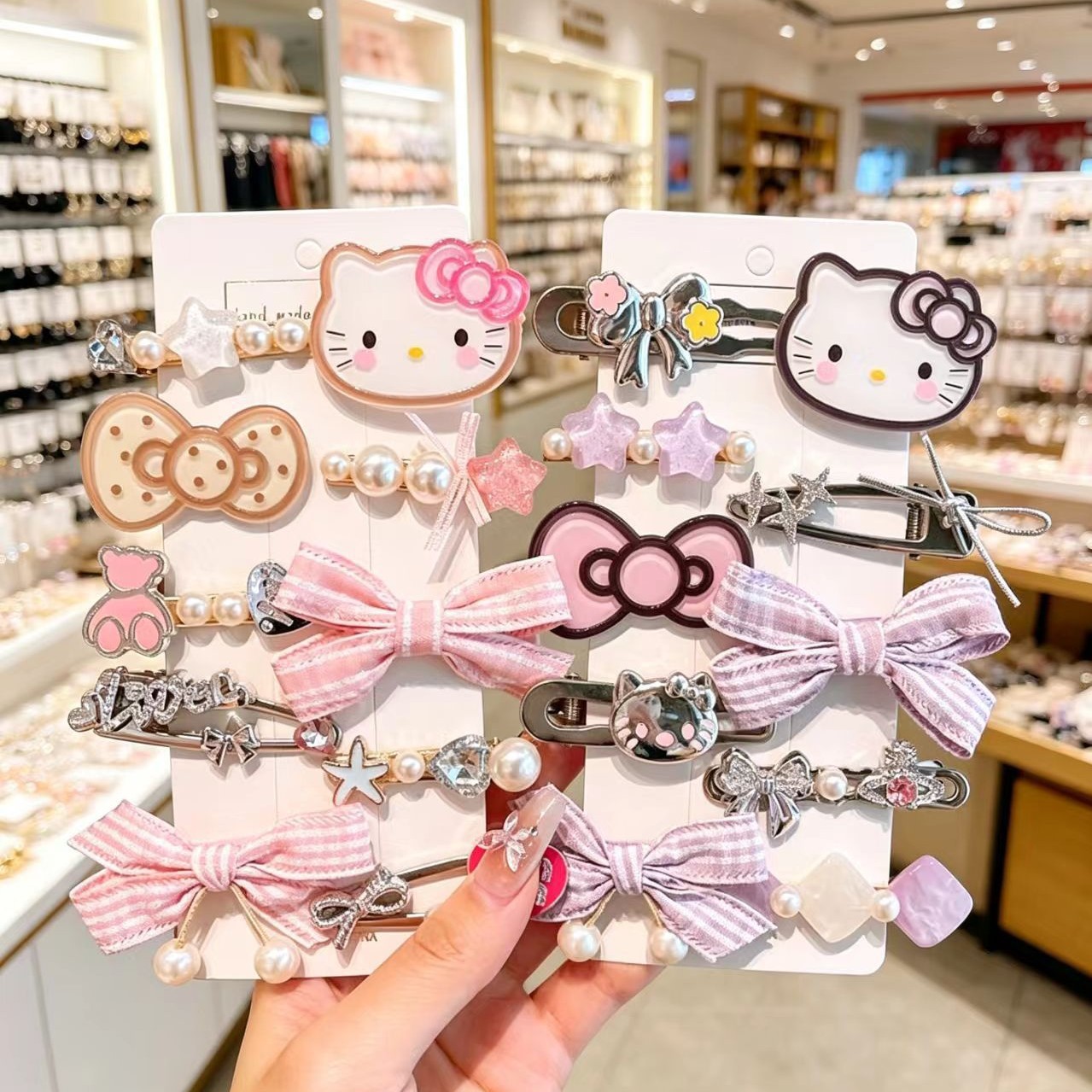 Tie Clip Set - Набор аксессуаров для волос Hello Kitty