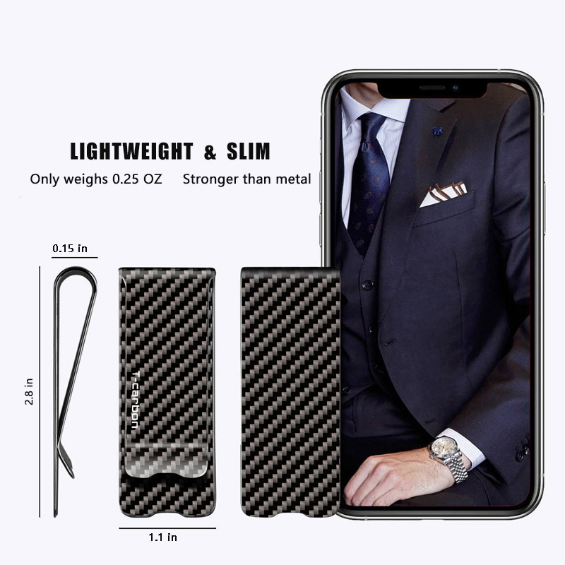 Зажим для денег из углеродного – обзор и цена Money Clip Slim