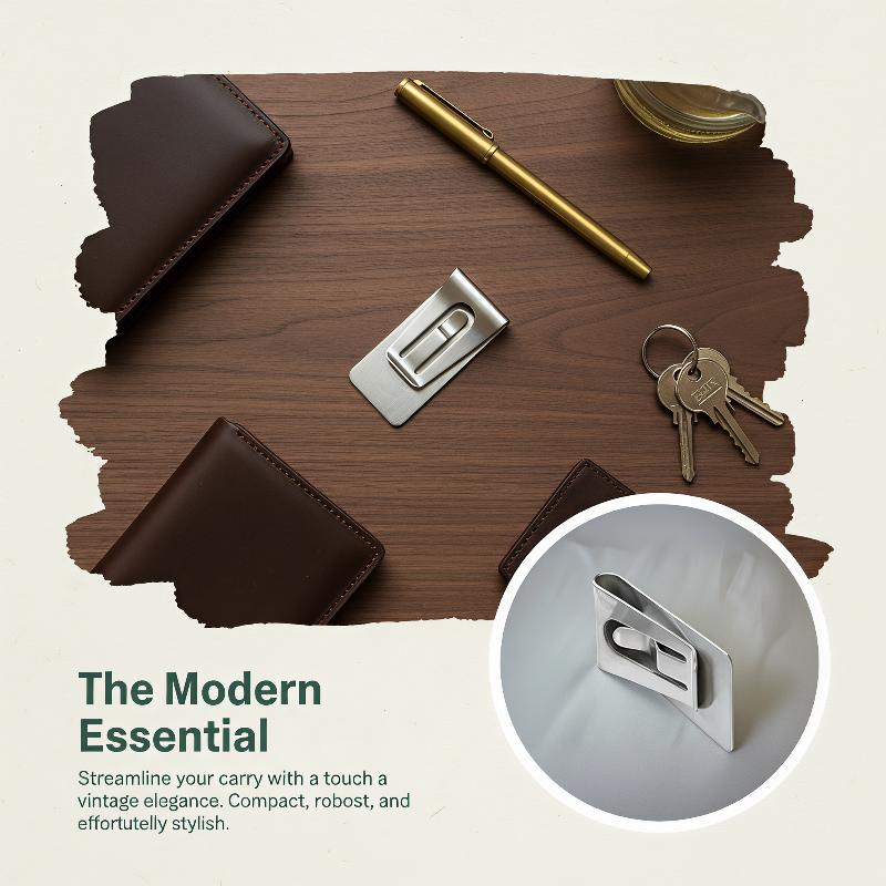 Тонкий зажим для денег из нерж – обзор и цена Money Clip Slim