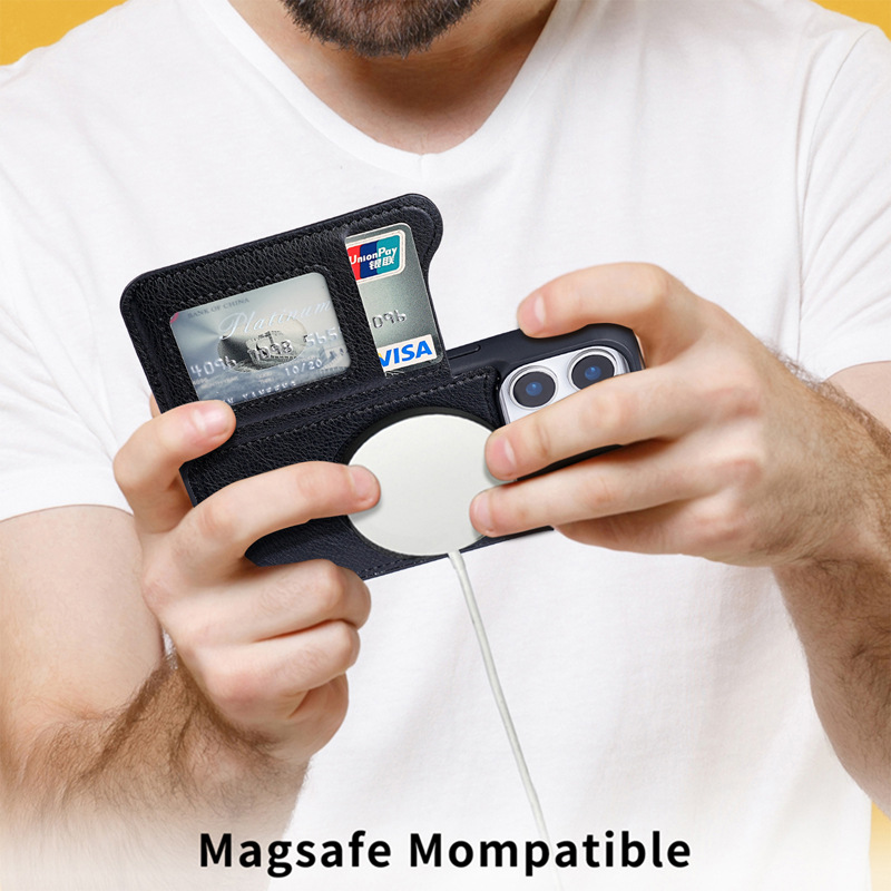 Для Magsafe Магнитный флип-кож – обзор и цена Phone Wallet Combo