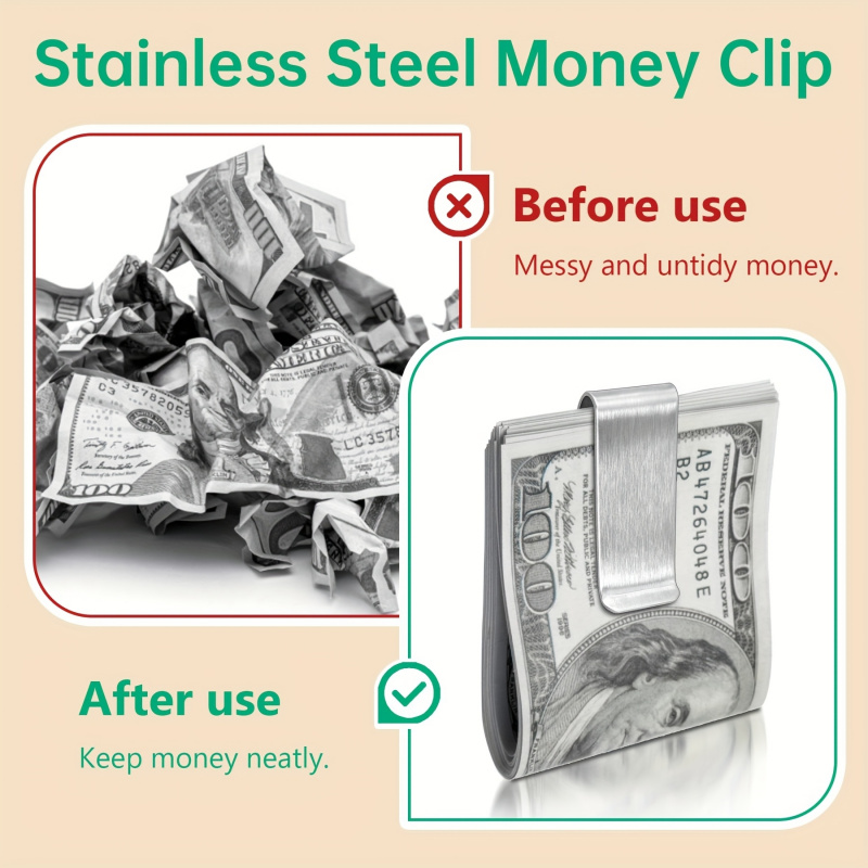 20 шт. тонких мужских кошелько – обзор и цена Money Clip Slim