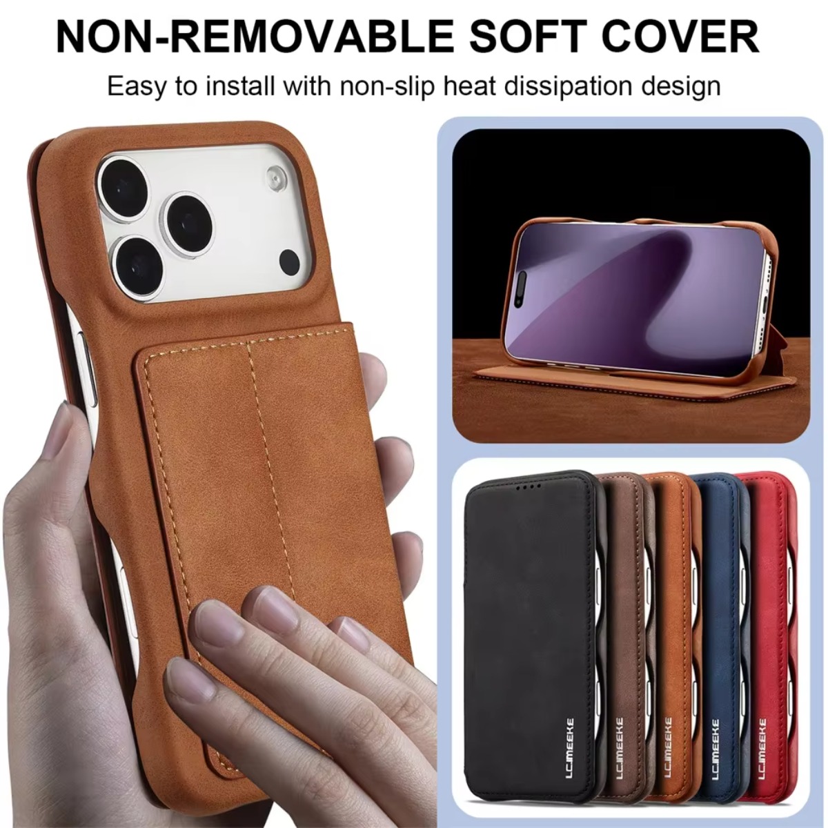 Кожаный магнитный откидной чех – обзор и цена Phone Wallet Combo