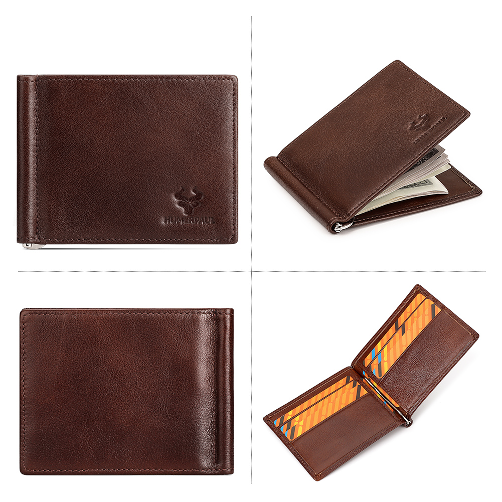 Мужской тонкий кошелек из нату – обзор и цена Money Clip Slim