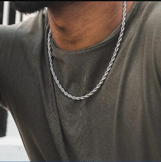 LUXUSTEEL 1 шт. Цепочка-веревк – обзор и цена Men Accessories Singapore