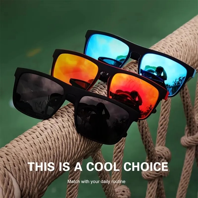 Модные винтажные квадратные по – обзор и цена Sunglasses Polarized Men