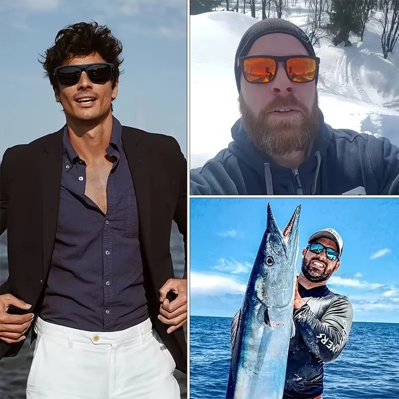 Модные винтажные квадратные по – обзор и цена Sunglasses Polarized Men